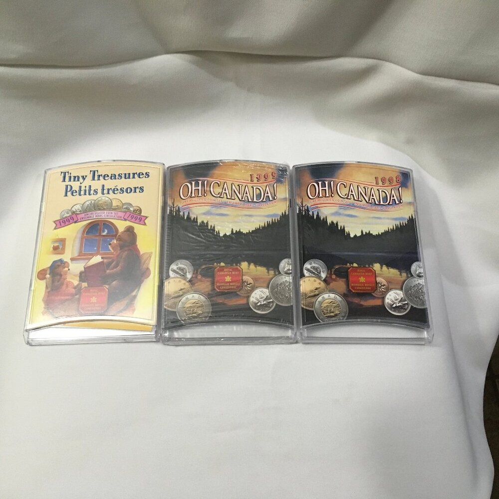 Canada Oh Canada Uncirculated Coin Set 1998 1999 Tiny Treasures 1999 RCM